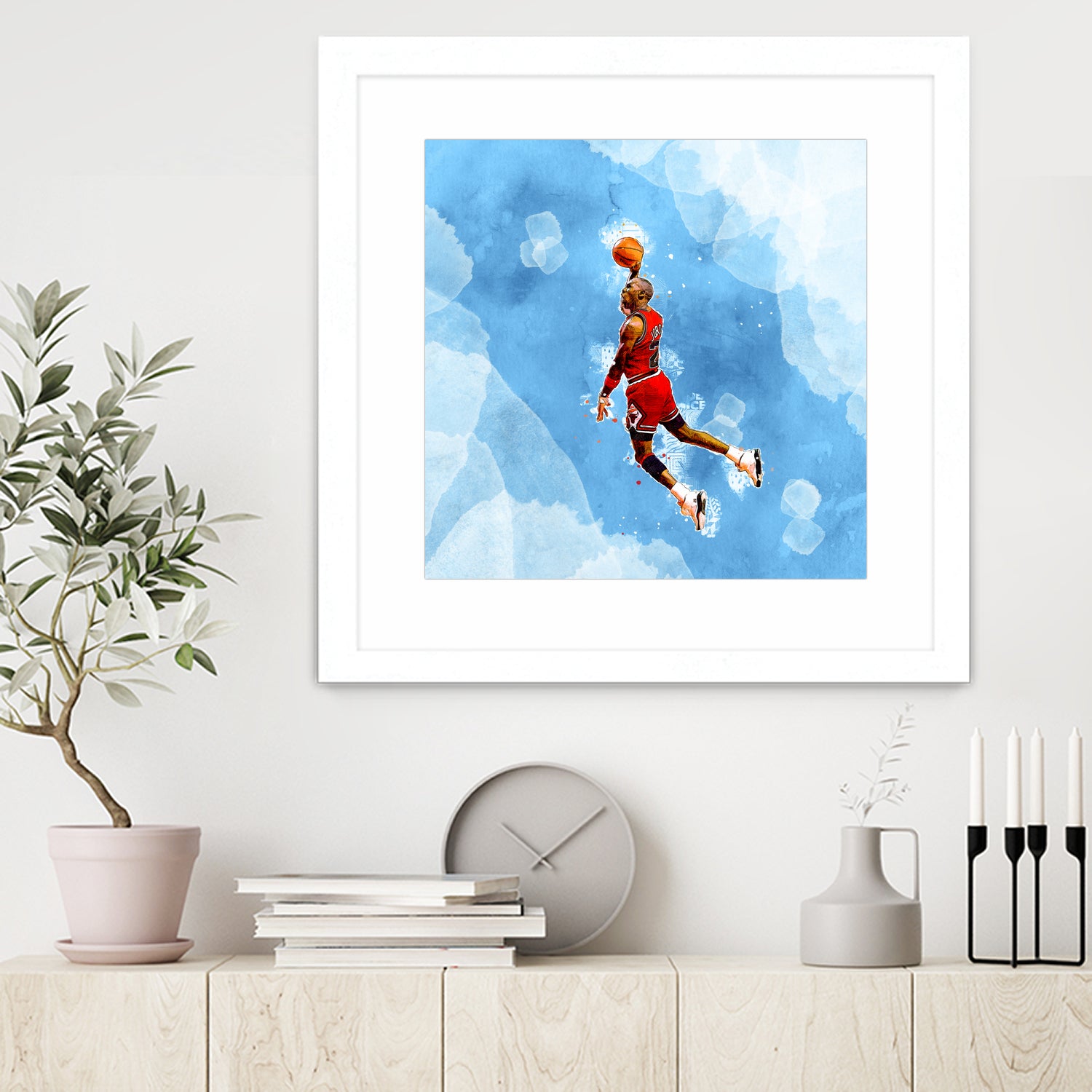 MICHAEL JORDAN by Athaillah Hudanul iman on GIANT ART - blue digital painting