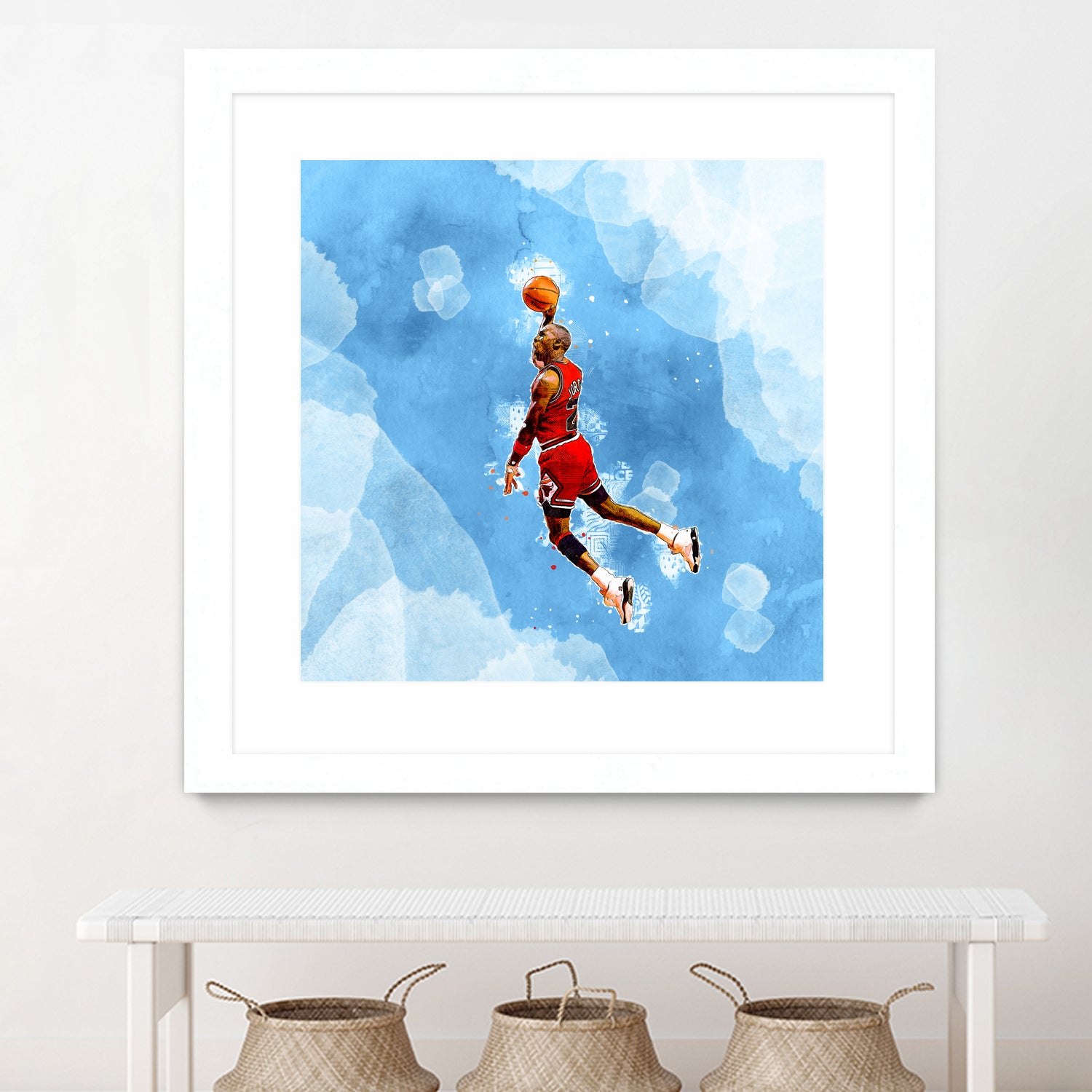 MICHAEL JORDAN by Athaillah Hudanul iman on GIANT ART - blue digital painting