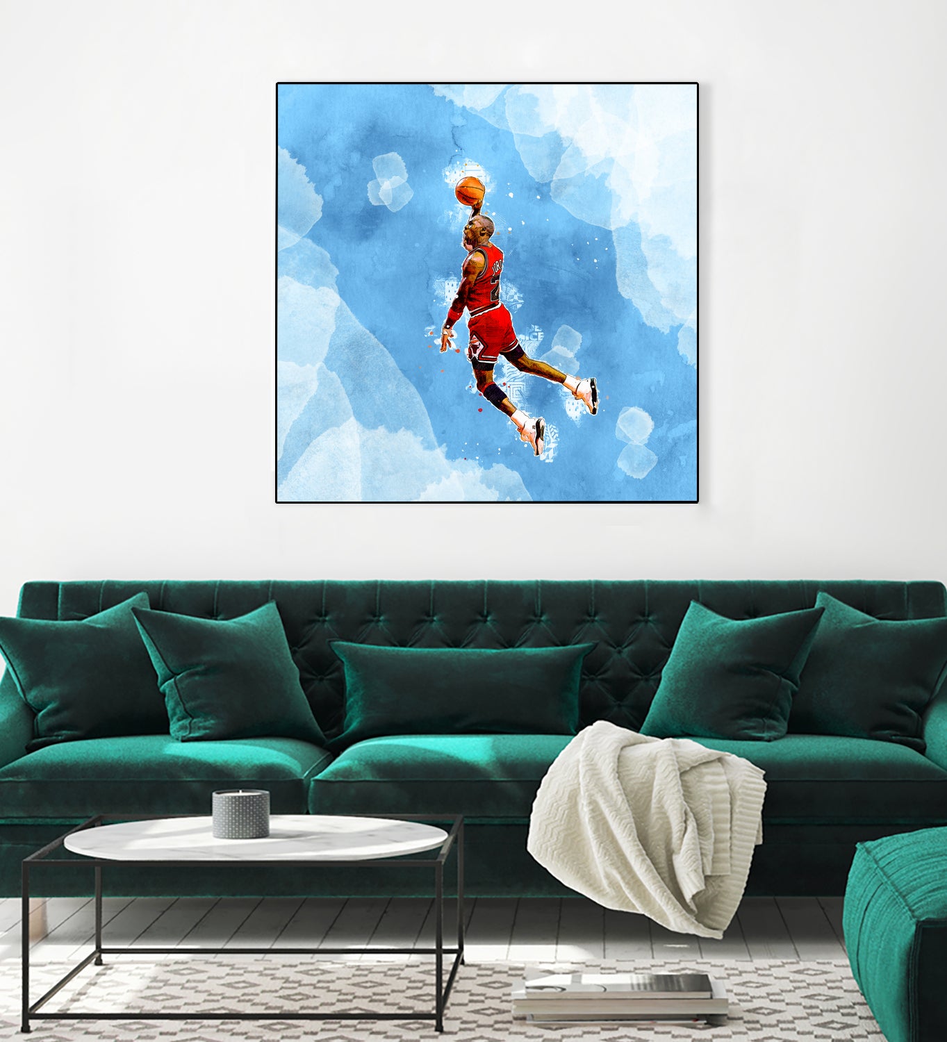 MICHAEL JORDAN by Athaillah Hudanul iman on GIANT ART - blue digital painting