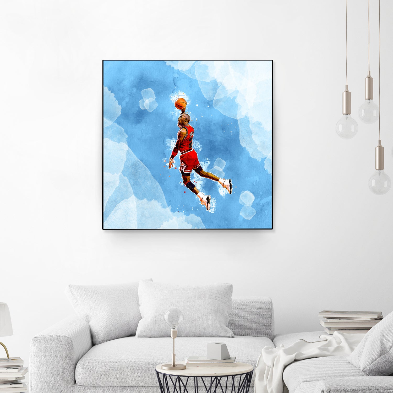 MICHAEL JORDAN by Athaillah Hudanul iman on GIANT ART - blue digital painting