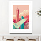 WTC NYC by Remko Heemskerk on GIANT ART - pink digital drawing