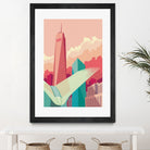 WTC NYC by Remko Heemskerk on GIANT ART - pink digital drawing