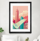 WTC NYC by Remko Heemskerk on GIANT ART - pink digital drawing