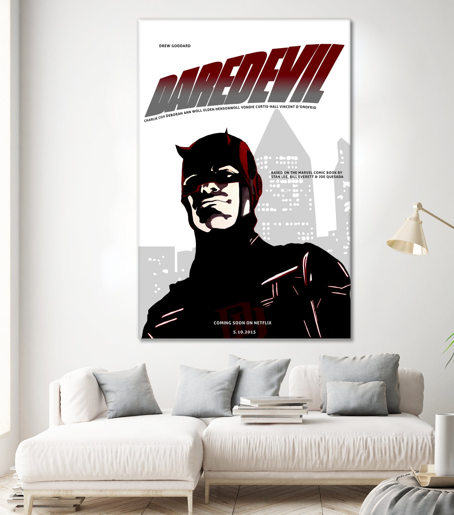 Netflix Daredevil by Nate Lee on GIANT ART - red digital painting