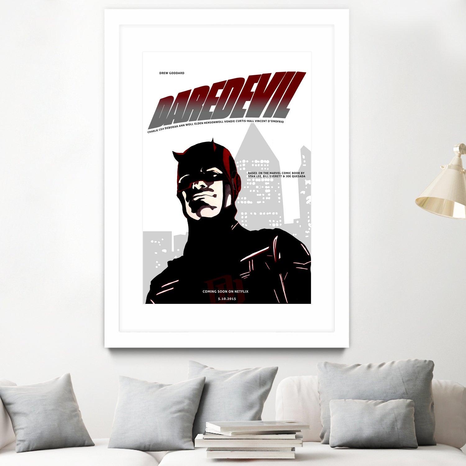 Netflix Daredevil by Nate Lee on GIANT ART - red digital painting