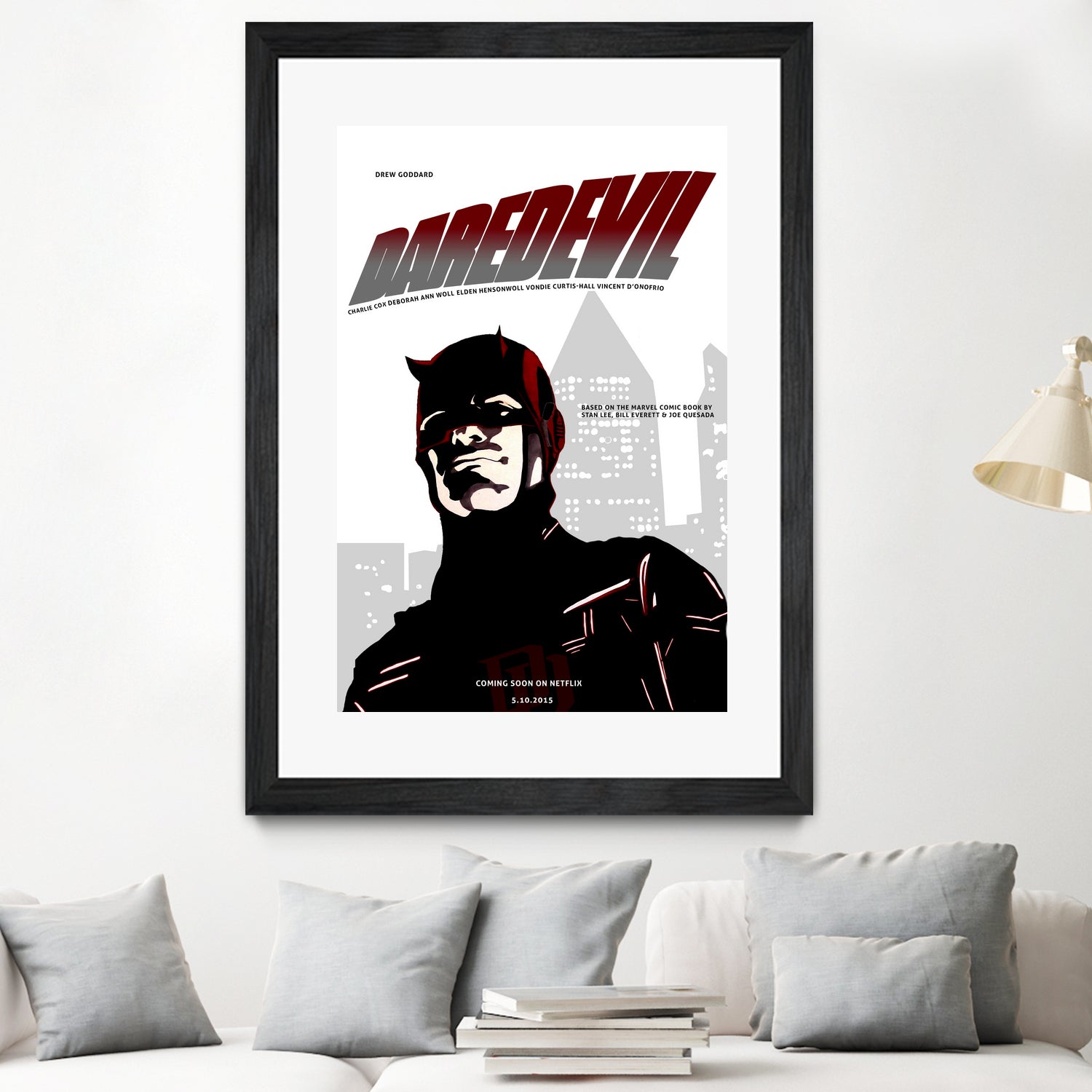 Netflix Daredevil by Nate Lee on GIANT ART - red digital painting