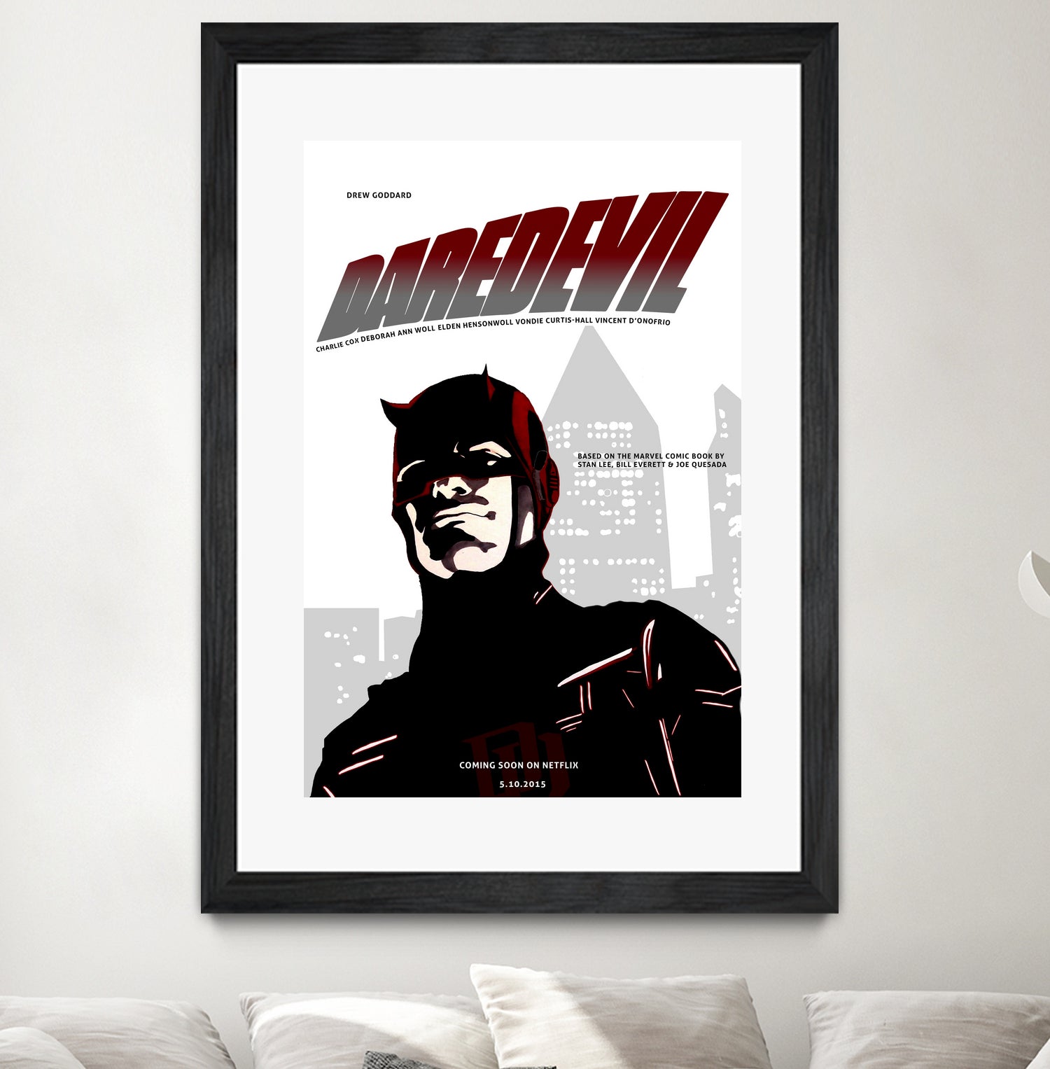 Netflix Daredevil by Nate Lee on GIANT ART - red digital painting