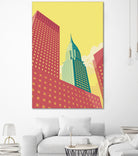 Chrysler Building NYC by Remko Heemskerk on GIANT ART - red digital drawing