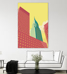 Chrysler Building NYC by Remko Heemskerk on GIANT ART - red digital drawing