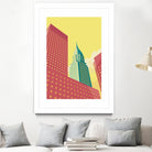 Chrysler Building NYC by Remko Heemskerk on GIANT ART - red digital drawing