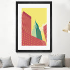 Chrysler Building NYC by Remko Heemskerk on GIANT ART - red digital drawing