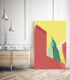 Chrysler Building NYC by Remko Heemskerk on GIANT ART - red digital drawing