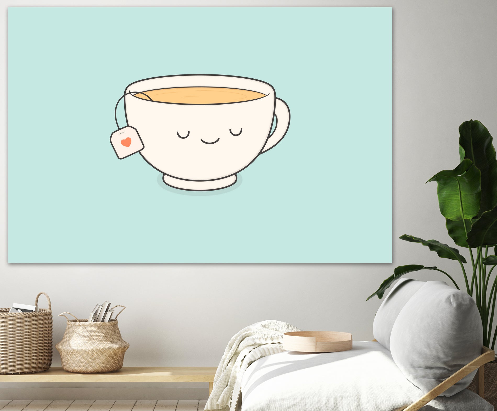 Teacup by Kim Vervuurt on GIANT ART - white digital drawing