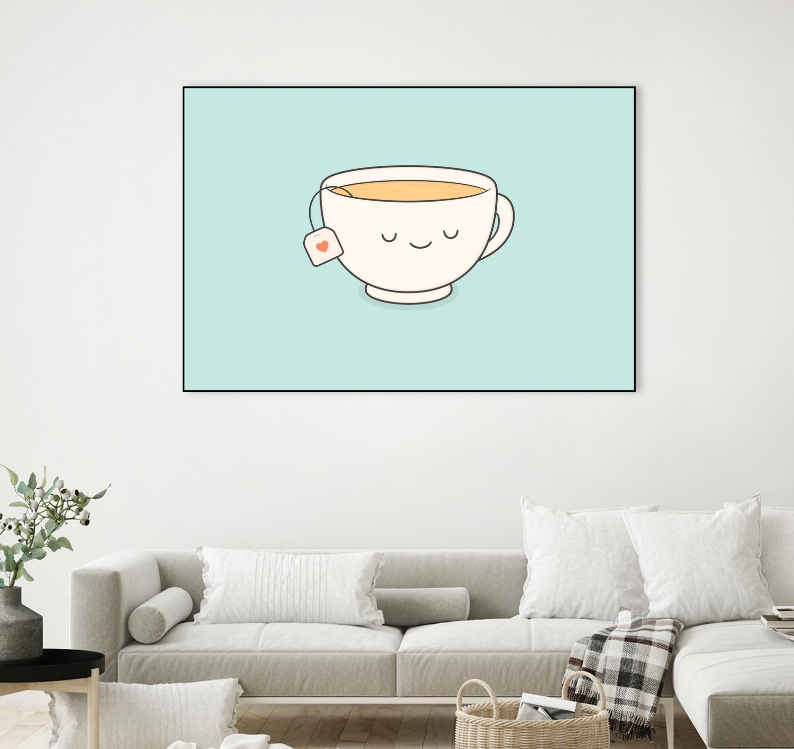 Teacup by Kim Vervuurt on GIANT ART - white digital drawing