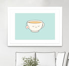 Teacup by Kim Vervuurt on GIANT ART - white digital drawing