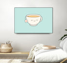 Teacup by Kim Vervuurt on GIANT ART - white digital drawing