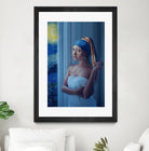 Starry Night Girl by Jonas Loose on GIANT ART - blue digital painting