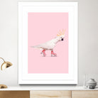 Rollerskating Cockatoo by Jonas Loose on GIANT ART - pink photo manipulation