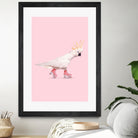 Rollerskating Cockatoo by Jonas Loose on GIANT ART - pink photo manipulation