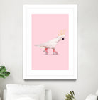 Rollerskating Cockatoo by Jonas Loose on GIANT ART - pink photo manipulation