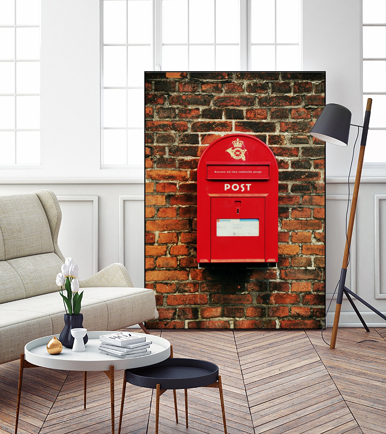 DANISH MAILBOX by Gaël Favari on GIANT ART - red photo illustration