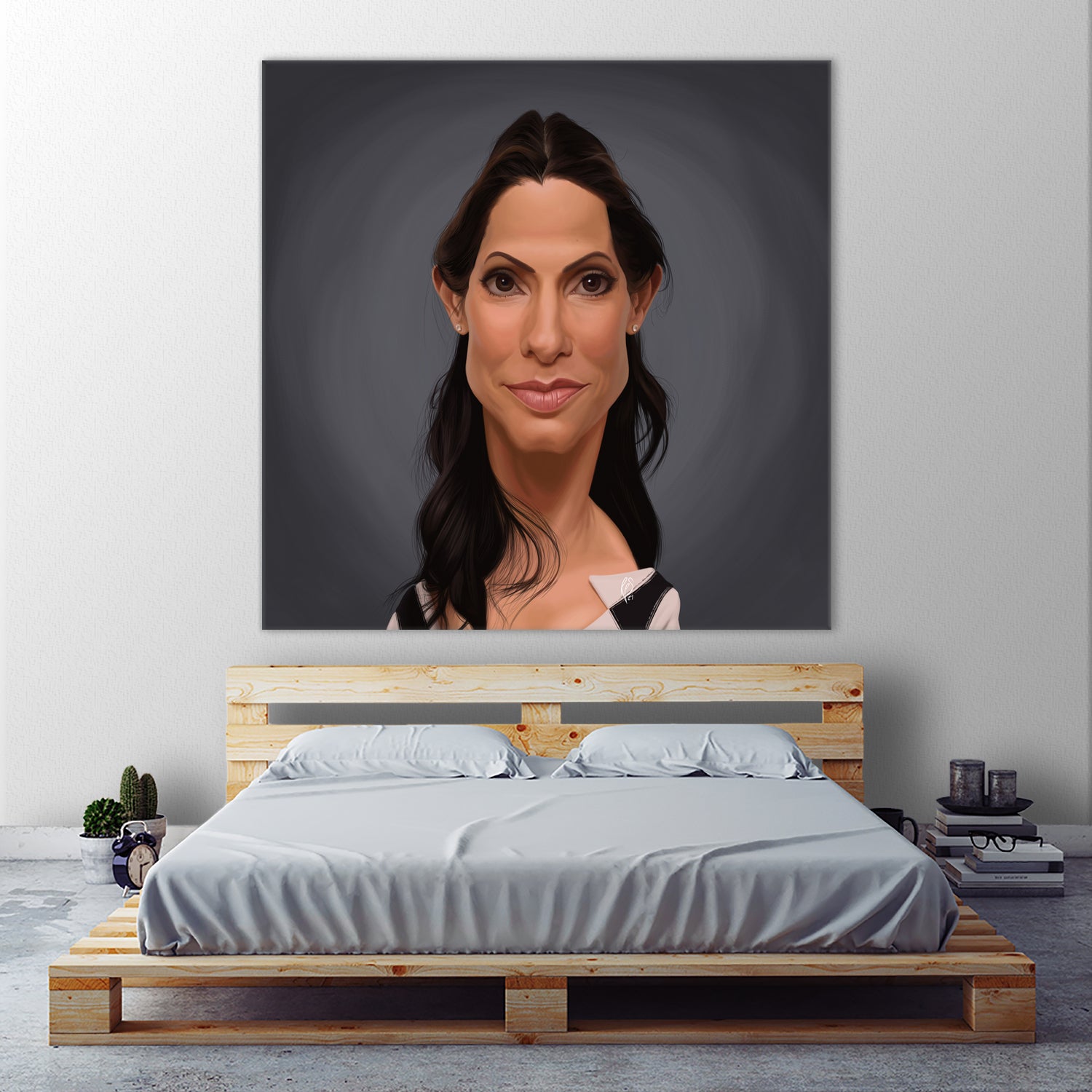 Sandra Bullock by Rob Snow on GIANT ART - orange digital painting