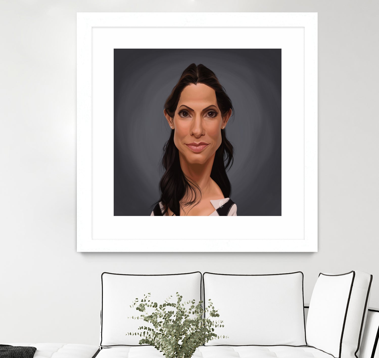 Sandra Bullock by Rob Snow on GIANT ART - orange digital painting