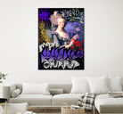 Marie Antoinette by Pedro Molina on GIANT ART - blue photo illustration