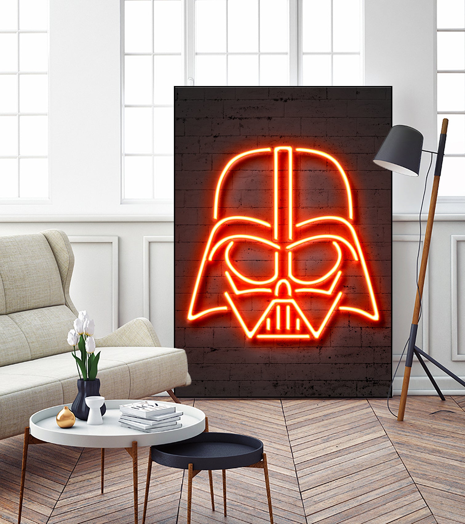 Darth Vader by Octavian Mihai Mielu on GIANT ART - red 3d art