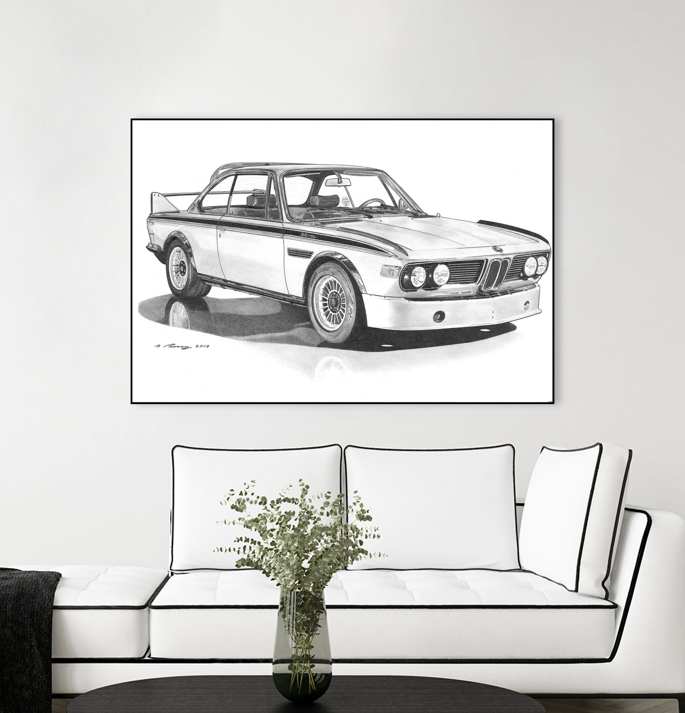 E9 3.0csl by steve pearcy on GIANT ART - black digital drawing