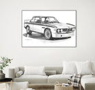 E9 3.0csl by steve pearcy on GIANT ART - black digital drawing