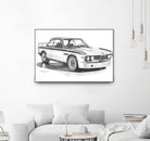 E9 3.0csl by steve pearcy on GIANT ART - black digital drawing