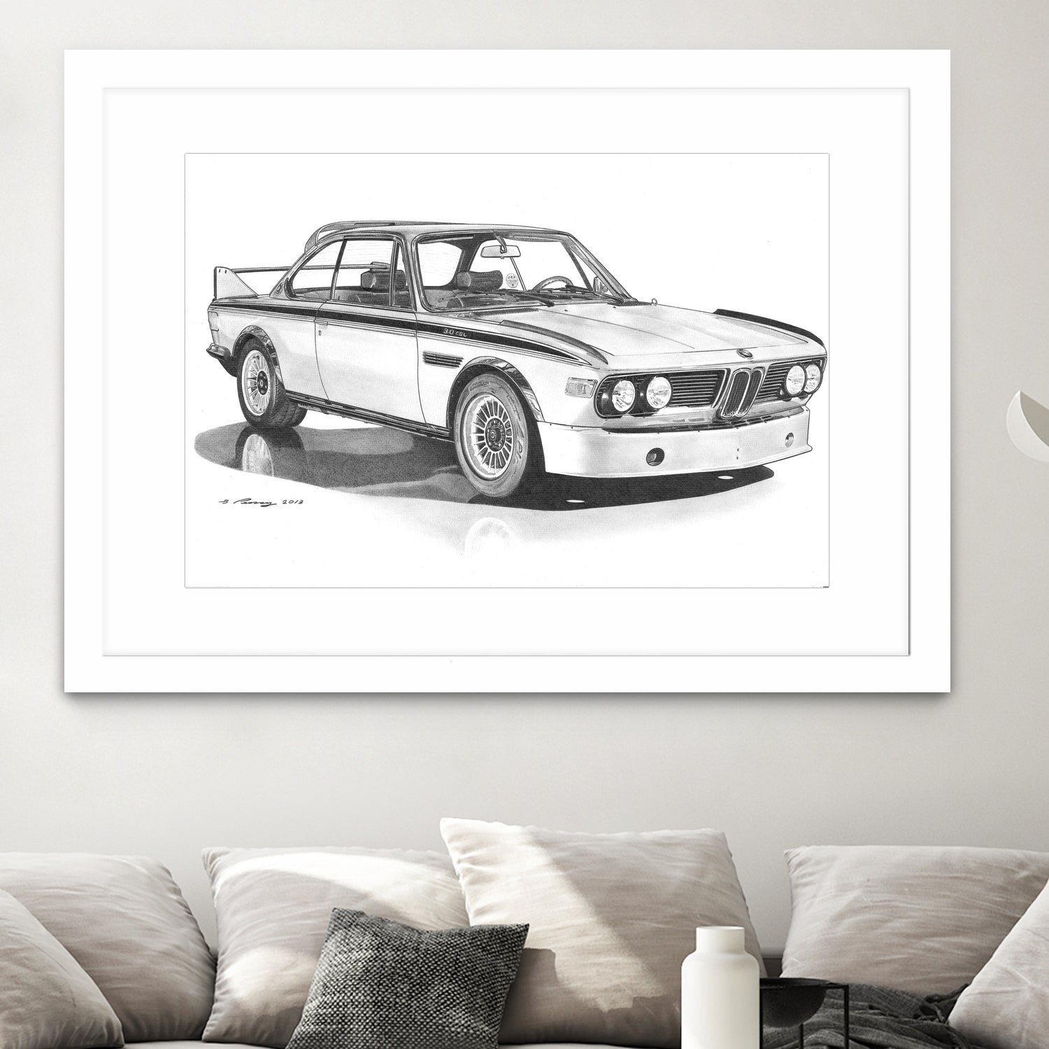 E9 3.0csl by steve pearcy on GIANT ART - black digital drawing