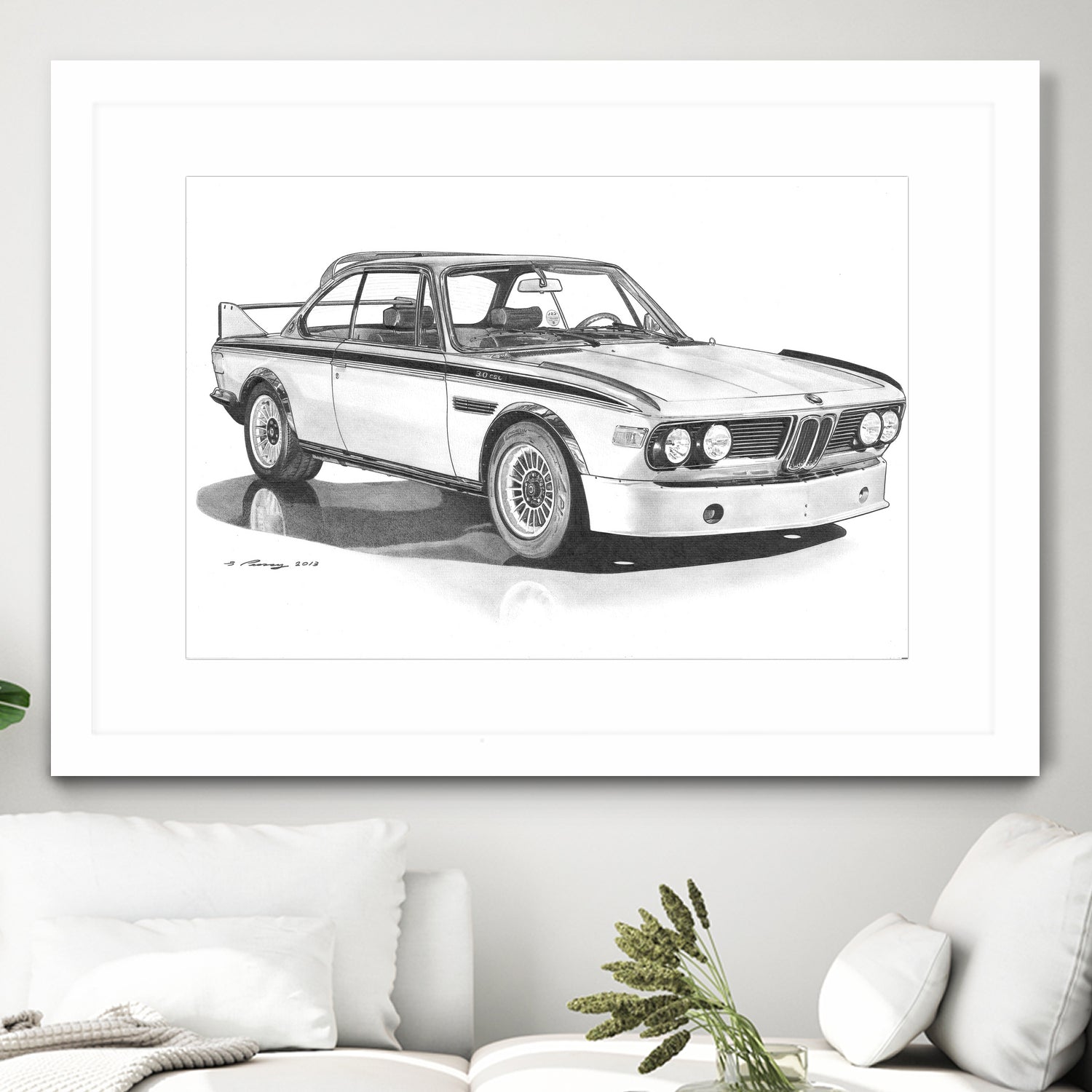 E9 3.0csl by steve pearcy on GIANT ART - black digital drawing