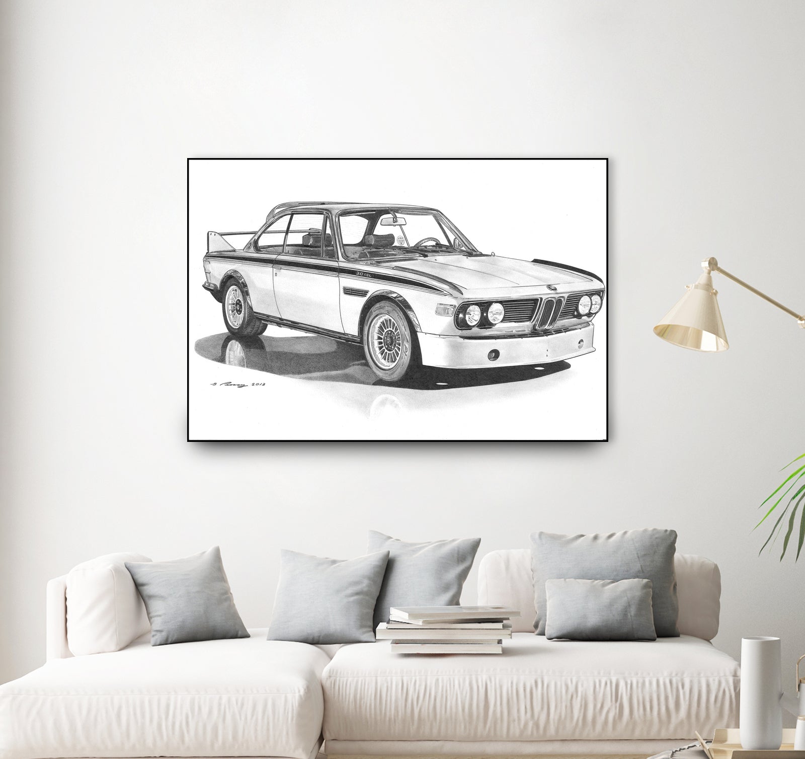 E9 3.0csl by steve pearcy on GIANT ART - black digital drawing