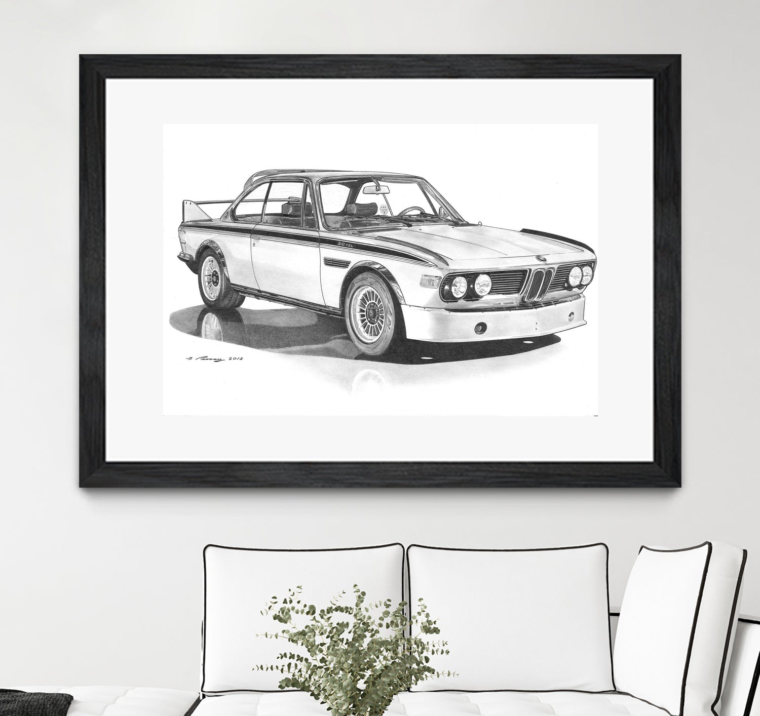 E9 3.0csl by steve pearcy on GIANT ART - black digital drawing