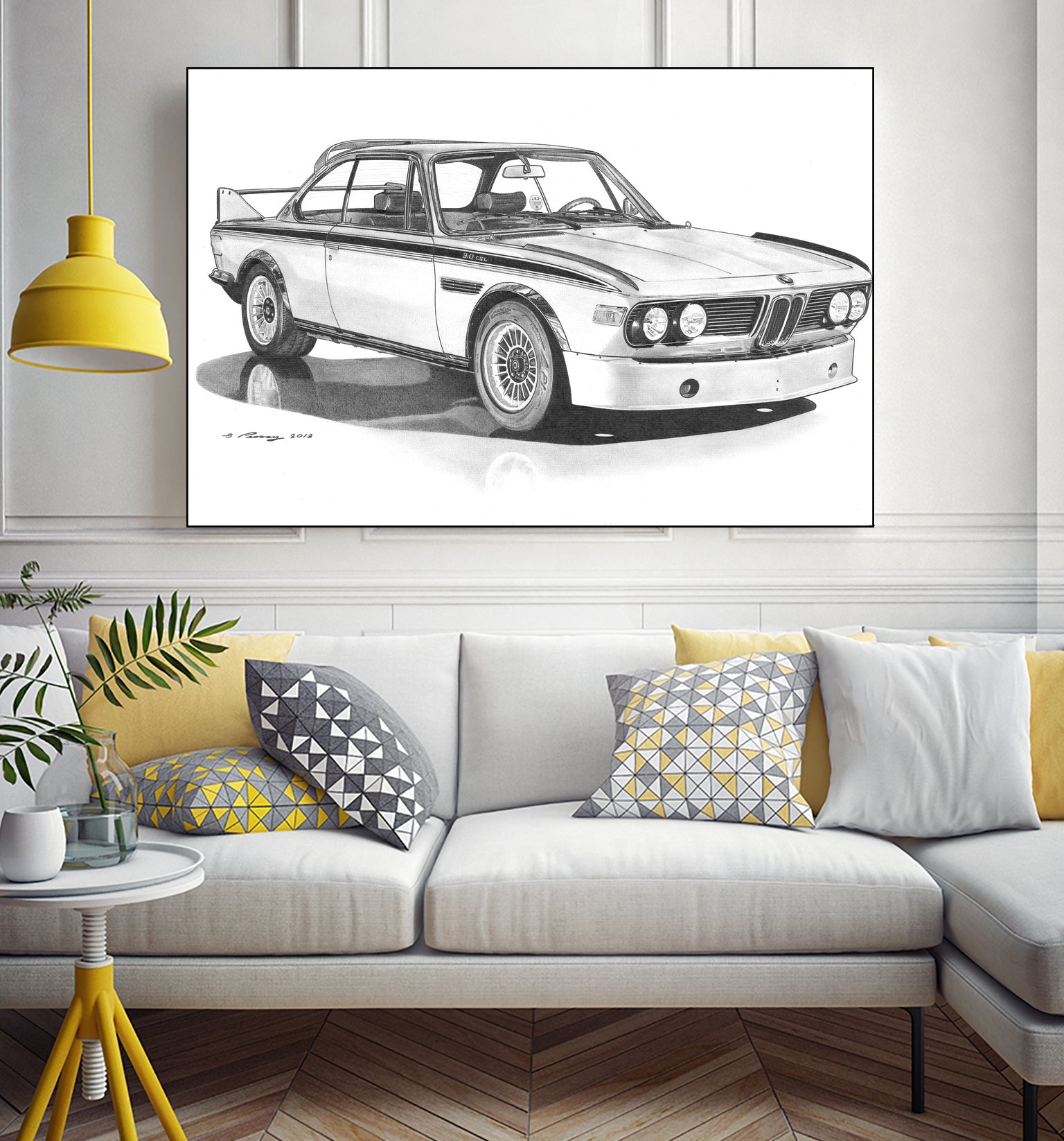 E9 3.0csl by steve pearcy on GIANT ART - black digital drawing