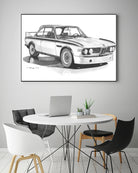 E9 3.0csl by steve pearcy on GIANT ART - black digital drawing