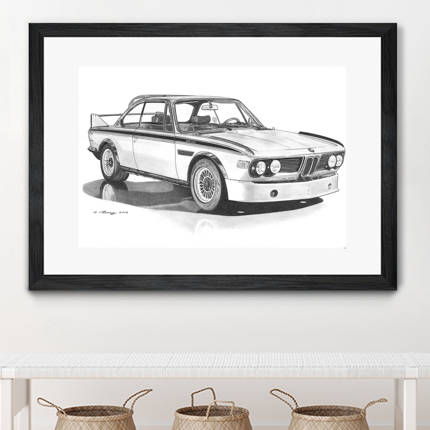 E9 3.0csl by steve pearcy on GIANT ART - black digital drawing