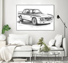 E9 3.0csl by steve pearcy on GIANT ART - black digital drawing