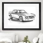 E9 3.0csl by steve pearcy on GIANT ART - black digital drawing