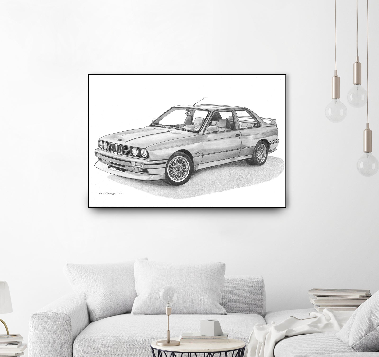 E30 M3 by steve pearcy on GIANT ART - black digital drawing