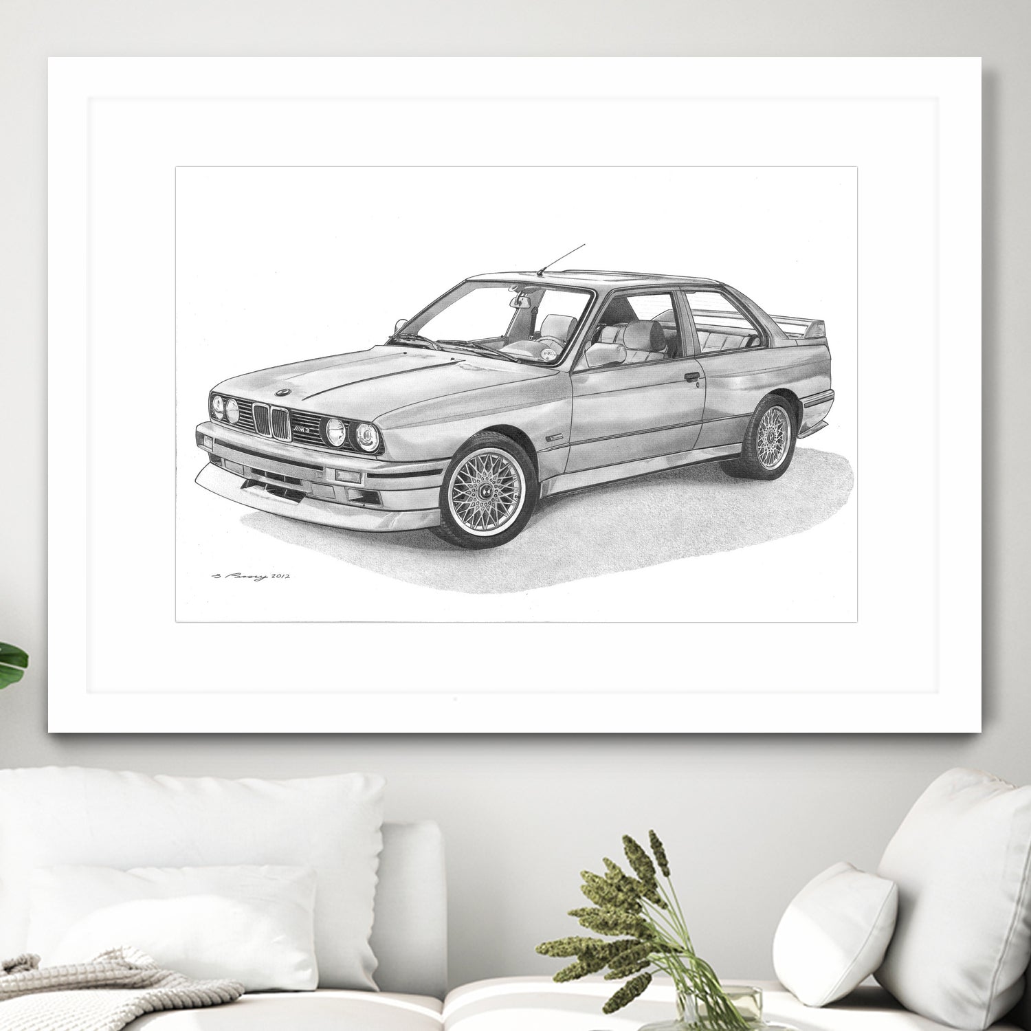 E30 M3 by steve pearcy on GIANT ART - black digital drawing