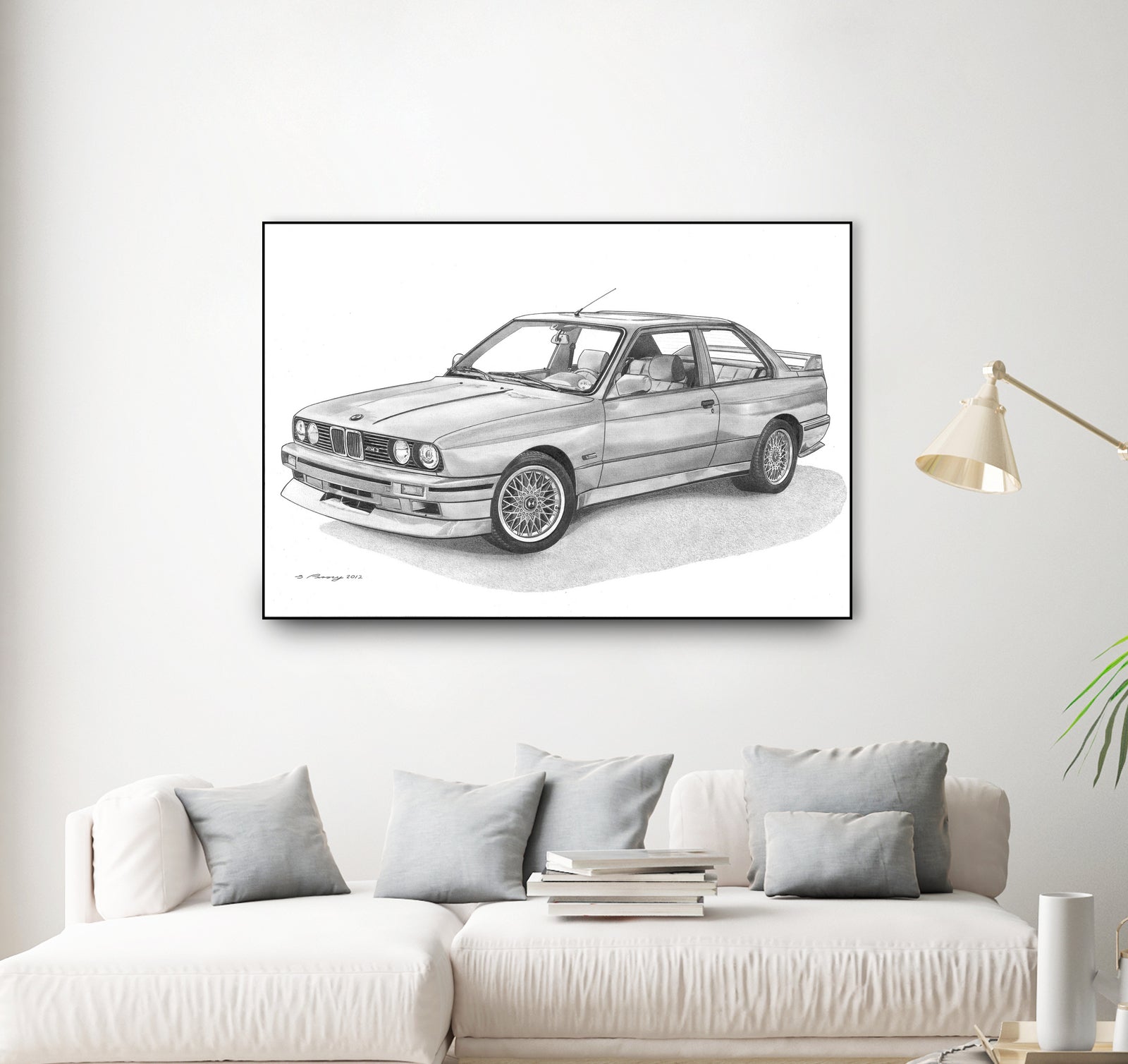 E30 M3 by steve pearcy on GIANT ART - black digital drawing