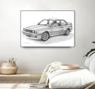 E30 M3 by steve pearcy on GIANT ART - black digital drawing