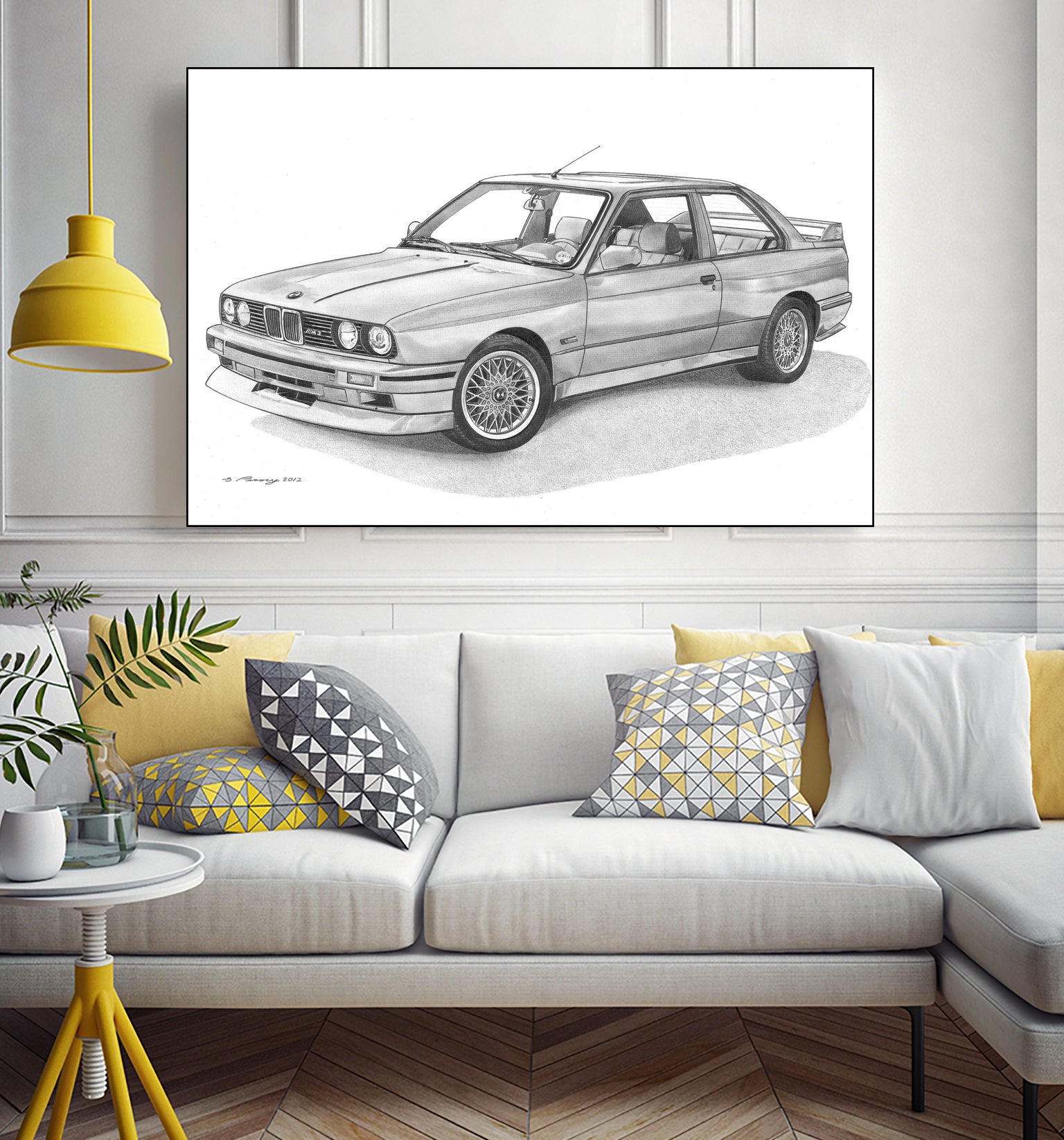 E30 M3 by steve pearcy on GIANT ART - black digital drawing