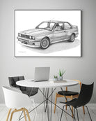 E30 M3 by steve pearcy on GIANT ART - black digital drawing