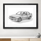 E30 M3 by steve pearcy on GIANT ART - black digital drawing