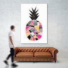 Pretty Pineapple by Elisabeth Fredriksson on GIANT ART - pink digital painting