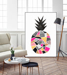 Pretty Pineapple by Elisabeth Fredriksson on GIANT ART - pink digital painting